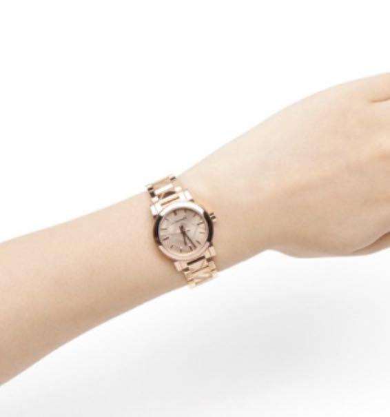  Shop Authentic Burberry The City Rose Gold Dial Rose Gold Steel Strap Watch for Women - BU9235 - Luxxuri