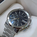  Shop Authentic Gucci G Chrono Black Dial Silver Steel Strap Watch For Men - YA101204 - Luxxuri