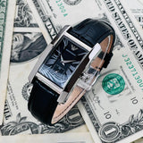  Shop Authentic Emporio Armani Classic Black Dial Black Leather Strap Watch For Women - AR0144 - Luxxuri