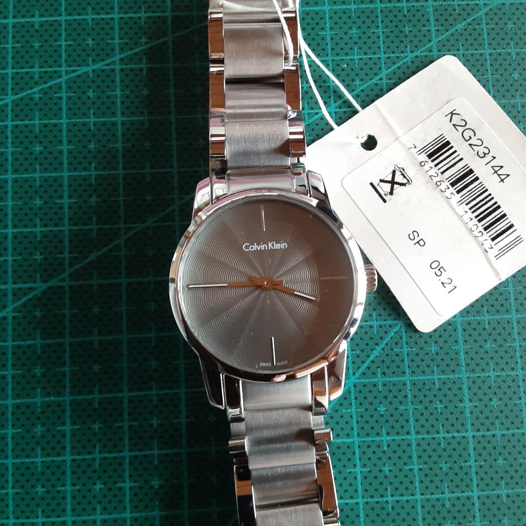  Shop Authentic Calvin Klein City Grey Dial Silver Steel Strap Watch for Women - K2G23144 - Luxxuri