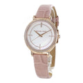  Shop Authentic Michael Kors Cinthia Mother of Pearl Dial Pink Leather Strap Watch for Women - MK2663 - Luxxuri