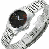  Shop Authentic Gucci G Timeless Diamonds Mother of Pearl Black Dial Silver Steel Strap Watch For Women - YA126505 - Luxxuri