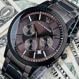  Shop Authentic Emporio Armani Classic Chronograph Grey Dial Grey Steel Strap Watch For Men - AR2454 - Luxxuri