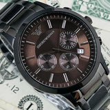  Shop Authentic Emporio Armani Classic Chronograph Grey Dial Grey Steel Strap Watch For Men - AR2454 - Luxxuri