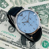  Shop Authentic Emporio Armani Chronograph Blue Dial Blue Leather Strap Watch For Men - AR1889 - Luxxuri