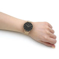  Shop Authentic Daniel Wellington Petite Evergold Black Dial Gold Mesh Strap Watch For Women - DW00100345 - Luxxuri