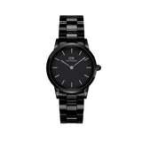  Shop Authentic Daniel Wellington Iconic Link Ceramic Black Dial Black Steel Strap Watch For Women - DW00100415 - Luxxuri