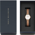  Shop Authentic Daniel Wellington Petite Pressed Melrose White Dial Gold Mesh Bracelet Watch For Women - DW00100447 - Luxxuri