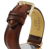  Shop Authentic Daniel Wellington Classic St Mawes Black Dial Brown Leather Strap Watch For Men - DW00100124 - Luxxuri