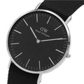  Shop Authentic Daniel Wellington Classic Cornwall Black Dial Black Nylon Strap Watch For Women - DW00100149 - Luxxuri