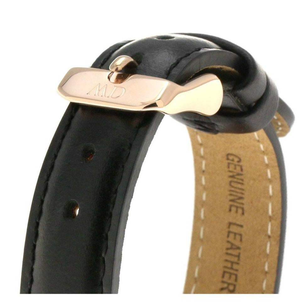  Shop Authentic Daniel Wellington Petite Sheffield White Dial Black Leather Strap Watch For Women - DW00100174 - Luxxuri