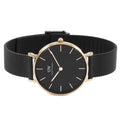  Shop Authentic Daniel Wellington Petite Ashfield Black Dial Black Mesh Bracelet Watch Watch For Women - DW00100201 - Luxxuri