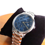  Shop Authentic Burberry The Classic Blue Dial Silver Steel Strap Watch for Men - BU10007 - Luxxuri
