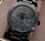  Shop Authentic Burberry The City Grey Dial Gunmetal Grey Steel Strap Watch for Men - BU9354 - Luxxuri