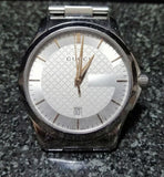  Shop Authentic Gucci G Timeless Silver Dial Silver Steel Strap Unisex Watch - YA126442 - Luxxuri