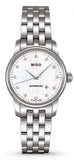  Shop Authentic Mido Baroncelli Automatic Mother Of Pearl Dial Silver Steel Strap Watch For Women - M7600.4.69.1 - Luxxuri
