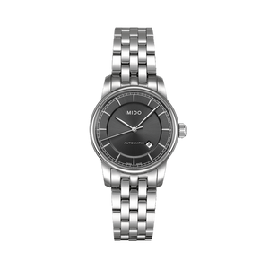  Shop Authentic Mido Baroncelli III Automatic Grey Dial Silver Steel Strap Watch For Women - M7600.4.13.1 - Luxxuri