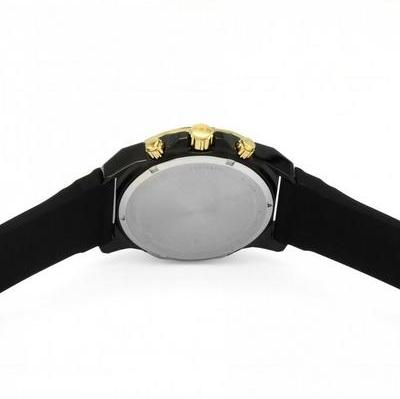  Shop Authentic Bulova Marine Star Chronograph Black Dial Black Rubber Strap Watch for Men - 98B278 - Luxxuri