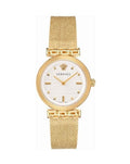  Shop Authentic Versace Meander Greca White Dial Gold Mesh Bracelet Watch for Women - VELW00820 - Luxxuri