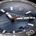  Shop Authentic Versace Greca Sport Quartz Black Dial Black Steel Strap Watch For Men - VEZ300621 - Luxxuri
