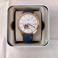  Shop Authentic Fossil Townsman Automatic White Dial Navy Blue Leather Strap Watch for Men - ME3171 - Luxxuri