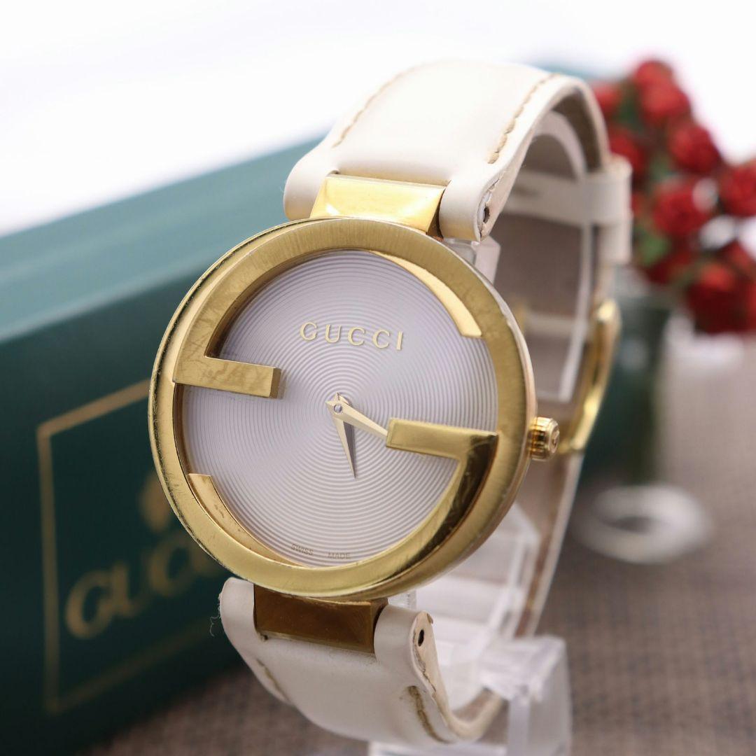  Shop Authentic Gucci Interlocking Latin Grammy Special Edition Gold Watch For Women - YA133313 - Luxxuri