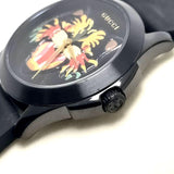  Shop Authentic Gucci G Timeless Cat Motif Black Dial Black Leather Strap Unisex Watch - YA1264021 - Luxxuri