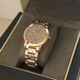  Shop Authentic Burberry The City Rose Gold Dial Rose Gold Steel Strap Watch for Women - BU9039 - Luxxuri