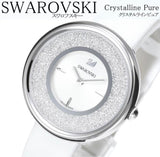  Shop Authentic Swarovski Crystalline Pure White Dial White Leather Strap Watch for Women - 5275046 - Luxxuri
