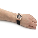  Shop Authentic Maserati Potenza Automatic Skeleton Black Dial Black Leather Strap Watch For Men - R8821108039 - Luxxuri