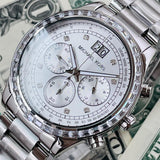  Shop Authentic Michael Kors Brinkley Diamonds Silver Dial Silver Steel Strap Watch for Women - MK6186 - Luxxuri