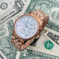  Shop Authentic Michael Kors Damen White Dial Rose Gold Steel Strap Watch for Women - MK5026 - Luxxuri