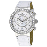  Shop Authentic Swarovski Citra Sphere Chronograph White Dial White Leather Strap Watch for Women - 5027127 - Luxxuri