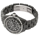  Shop Authentic Chanel J12 Quartz Diamonds Black Dial Black Steel Strap Watch for Women - J12 H1625 - Luxxuri