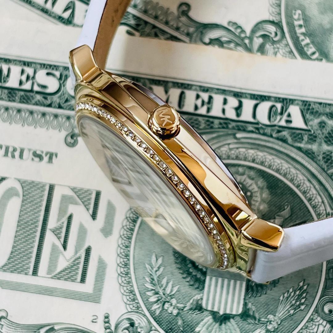  Shop Authentic Michael Kors Cinthia Mother of Pearl Dial White Leather Strap Watch for Women - MK2662 - Luxxuri