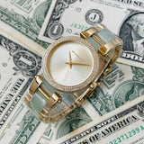  Shop Authentic Michael Kors Parker Mother of Pearl Dial Two Tone Steel Strap Watch for Women - MK6400 - Luxxuri