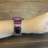  Shop Authentic Guess Sparkler Silver Dial Purple Steel Strap Watch For Women - GW0111L5 - Luxxuri