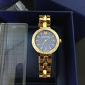  Shop Authentic Swarovski Daytime Glittering Blue Dial Rose Gold Steel Strap Watch for Women - 5182277 - Luxxuri