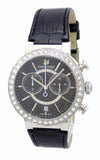  Shop Authentic Swarovski Citra Sphere Chronograph Black Dial Black Leather Strap Watch for Women - 5027131 - Luxxuri