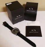  Shop Authentic Armani Exchange Outerbanks Chronograph Black Dial Black Silicone Strap Watch For Men - AX1343 - Luxxuri