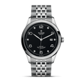 Tudor 1926 Automatic Diamonds Black Dial Silver Steel Strap Watch for Men - M91650-0004