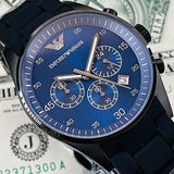  Shop Authentic Emporio Armani Sportivo Chronograph Blue Dial Black Strap Watch For Men - AR5921 - Luxxuri