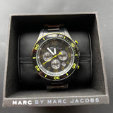  Shop Authentic Marc Jacobs Rock Chronograph Black Dial Black Steel Strap Watch for Men - MBM5026 - Luxxuri