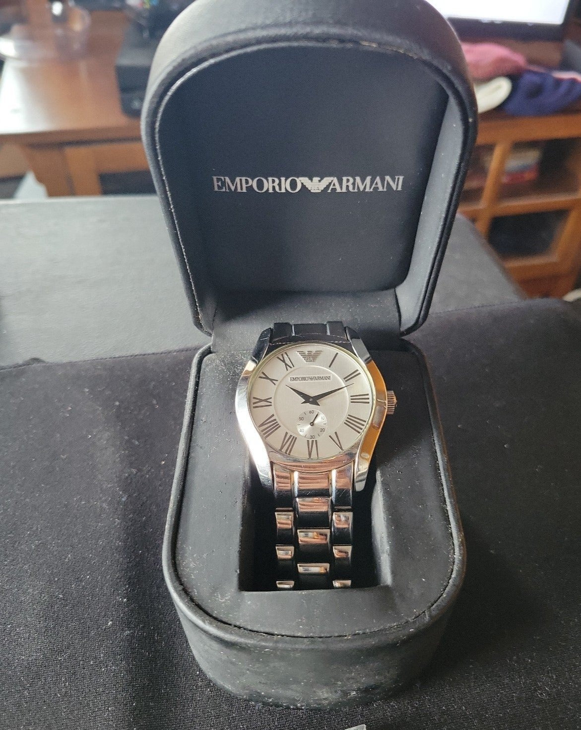  Shop Authentic Emporio Armani Classic Quartz Silver Dial Silver Steel Strap Watch For Men - AR0647 - Luxxuri