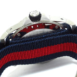  Shop Authentic Gucci Dive Black Dial Red & Blue Nylon Strap Watch For Men - YA136210 - Luxxuri