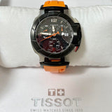  Shop Authentic Tissot T Race Chronograph Black Dial Orange Rubber Strap Watch for Women - T048.217.27.057.00 - Luxxuri