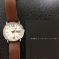  Shop Authentic Marc Jacobs Fergus White Dial Brown Leather Strap Watch for Women - MBM8649 - Luxxuri