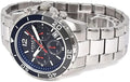 Coach Kent Chronograph Blue Dial Silver Steel Strap Watch for Men - 14602555