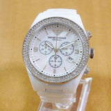  Shop Authentic Emporio Armani Ceramica Chronograph White Dial White Ceramic Strap Watch For Women - AR1456 - Luxxuri