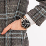  Shop Authentic Fossil FB-03 Chronograph Black Dial Silver Steel Strap Watch for Men - FS5725 - Luxxuri